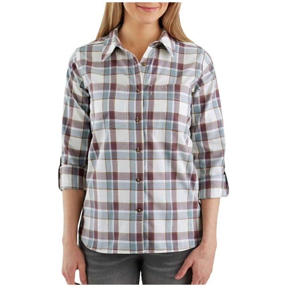 Carhartt Fairview plaid cotton button-down S